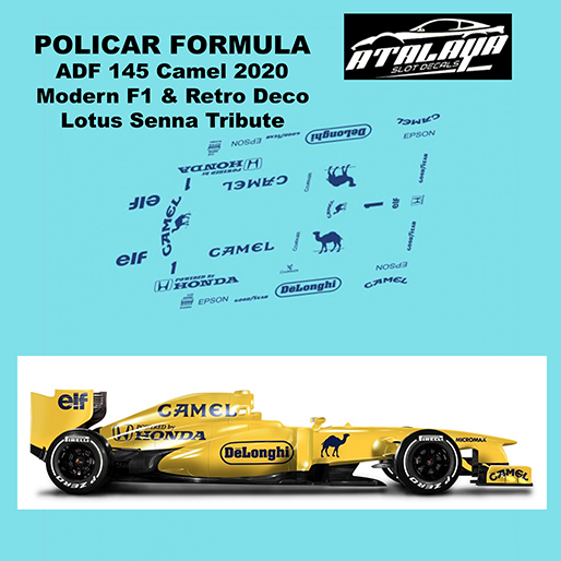 Atalaya Decals ADF145 Policar Formula 1, Lotus Senna Tribute