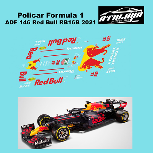 Atalaya Decals ADF146 Policar Formula 1, Red Bull 2021 Atalaya Decals ADF146 Policar Formula 1, Red Bull 2021