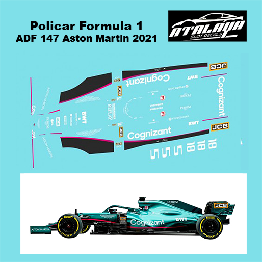 Atalaya Decals ADF147 Policar Formula 1, Aston Martin 2021