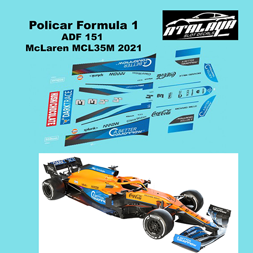 Atalaya Decals ADF151 Policar Formula 1, McLaren MCL35M 2021