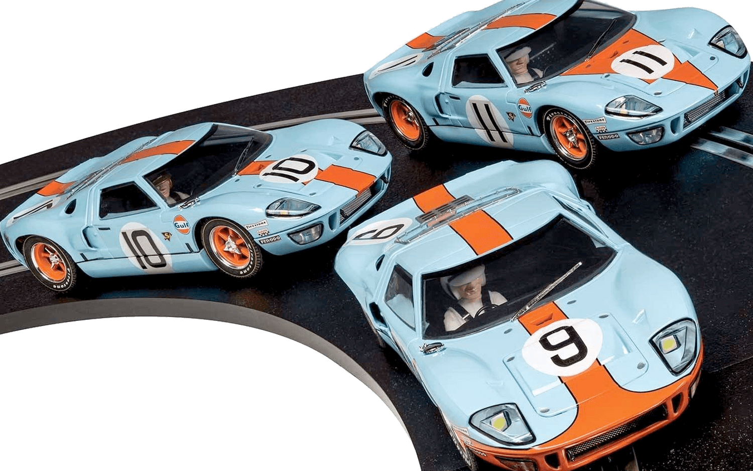 C3896A Scalextric Ford GT40 LeMans 1968 Gulf Triple Pk. Ltd. Ed. C3896A Scalextric Ford GT40 LeMans 1968 Gulf Triple Pk. Ltd. Ed.