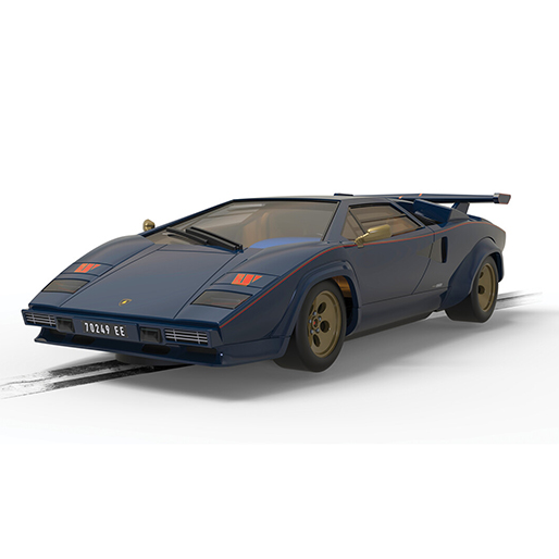 Scalextric C4411 Lamborghini Countach Blue and Gold
