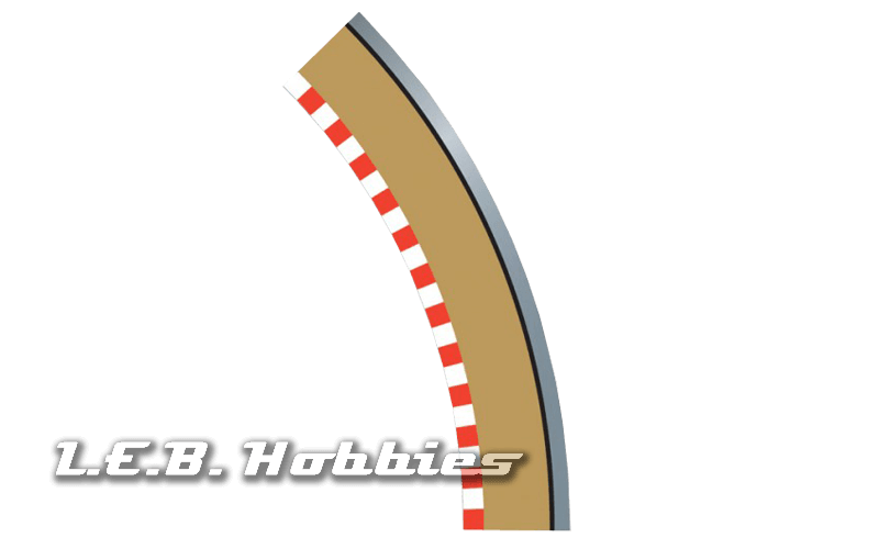 Scalextric C8228 R2 Curve Outer Borders 45º x 4 Scalextric C8228 R2 Curve Outer Borders 45º x 4