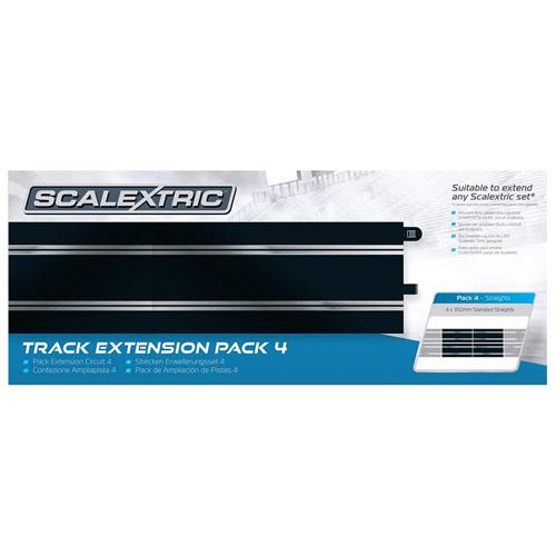 Scalextric C8526 Track Extension Pack 4 - Standard Sraights, x4