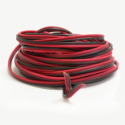 DS Racing DS-0023 Wire for track power 10m, one piece Black-red