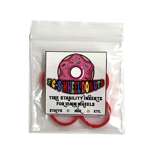 (image for) FC's FCSWHEELDONUTS16MM Wheel Stability Inserts 16 mm, Red (x4)