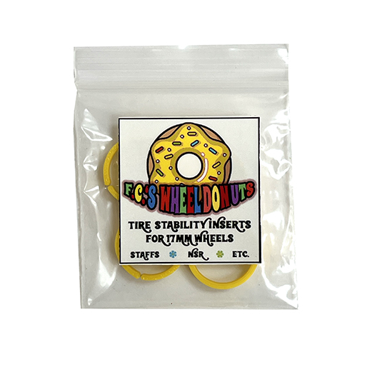 (image for) FC's FCSWHEELDONUTS17MM Wheel Stability Inserts 17 mm, Yellow (x4)