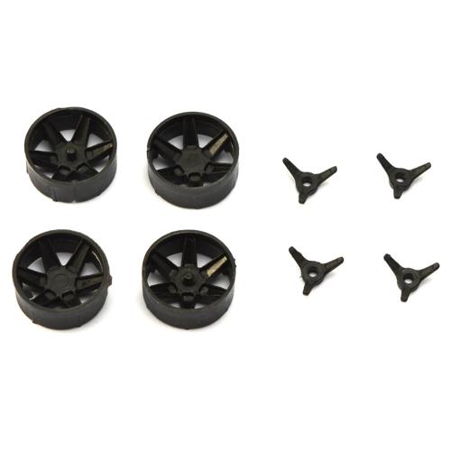 Thunder Slot IN001C Lola T70 MKIII Wheel Inserts (x4) & Spinners