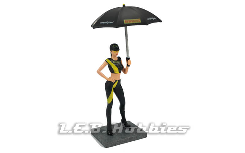 Racer Sideways SWFIG/014 Pirelli Grid Girl with Umbrella, Naomi Racer Sideways SWFIG/014 Pirelli Grid Girl with Umbrella, Naomi