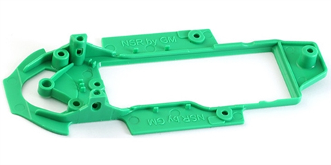 SW IL slot car part NSR 1487 Corvette C6R Chassis Extra Hard Green AW 