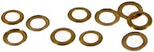 NSR4819 NSR Pickup Guide Brass Spacers 0.010"/0.25mm, 10/pk NSR4819 NSR Pickup Guide Brass Spacers 0.010"/0.25mm, 10/pk