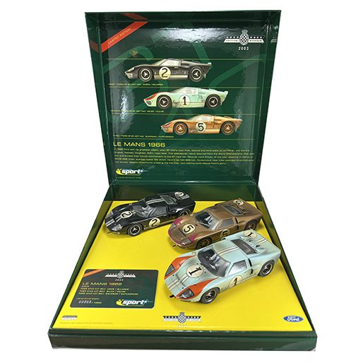 Scalextric C2529A Ford GT40 Le Mans 1966 3 Car Set Limited Ed.
