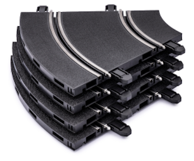 Policar P009-4 R1 45° Curve, 4/pk Policar P009-4 R1 45° Curve, 4/pk