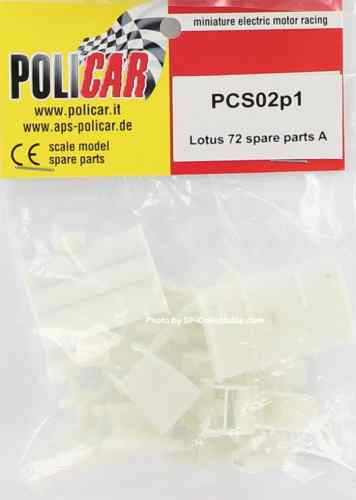 PCS02P1 Policar F1 Lotus 72 Spare Body Parts Type A PCS02P1 Policar F1 Lotus 72 Spare Body Parts Type A