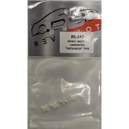 (image for) RevoSlot RS-242 Datsun Unpainted Wheel Inserts (x4)