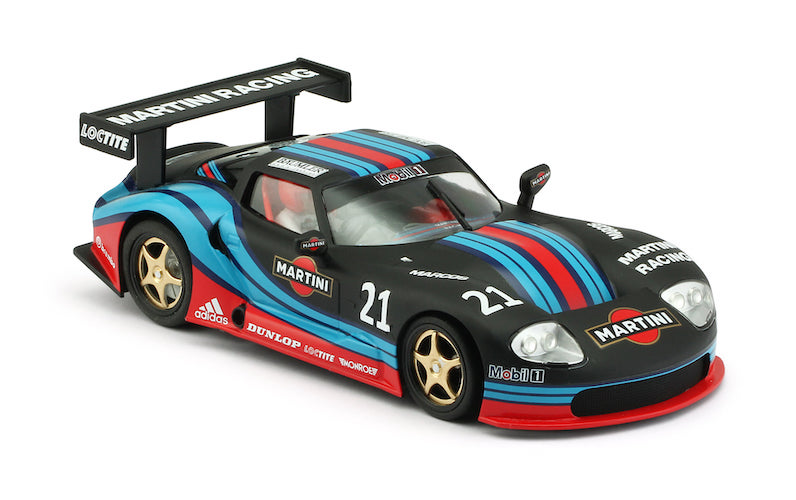 RevoSlot RS0072 Marcos LM600 GT2, No.21, Martini Black RevoSlot RS0072 Marcos LM600 GT2, No.21, Martini Black