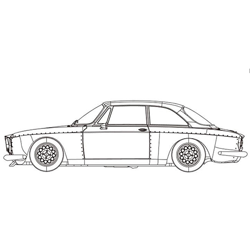 RevoSlot RS0133B Alfa Romeo GTA White Kit RevoSlot RS0133B Alfa Romeo GTA White Kit
