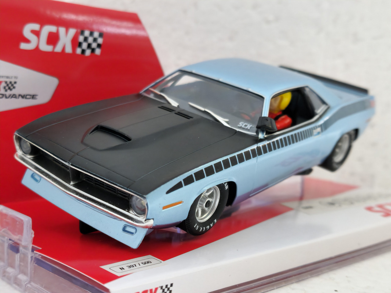 SCX U10439 Plymouth Trans Am AAR Cuda Bahama Blue 1970