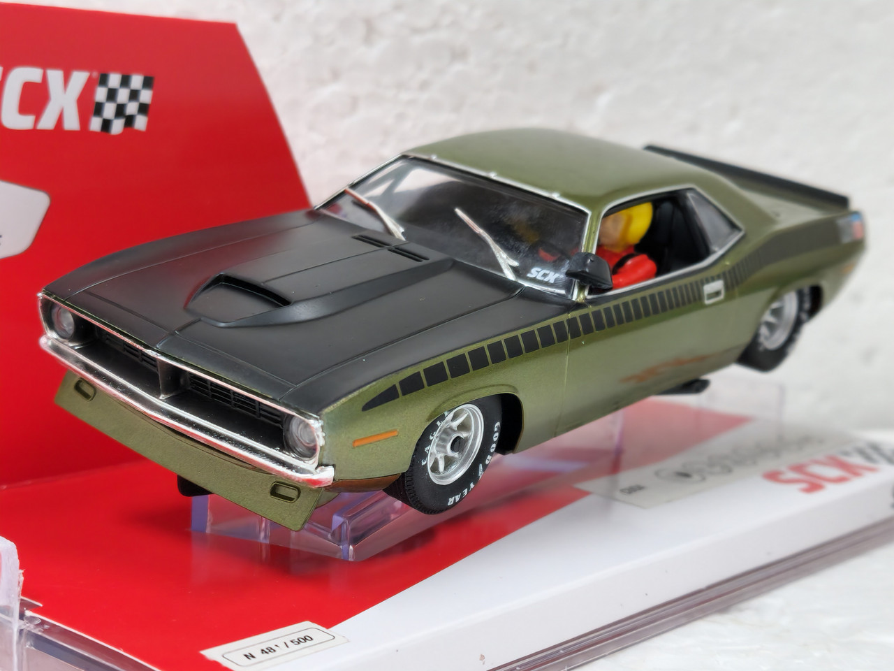 SCX U10442 Plymouth Trans Am AAR Cuda Ivy Green Metallic 1970 SCX U10442 Plymouth Trans Am AAR Cuda Ivy Green Metallic 1970