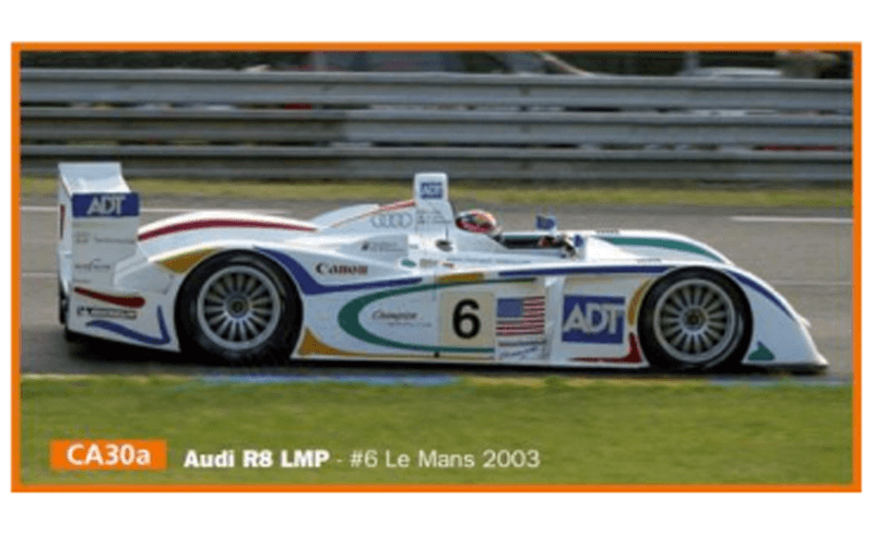 Slot.it SICA30A Audi R8 LMP 'ADT' No.6 Le Mans 2003