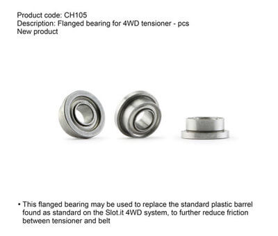 Slot.it SICH105 Flanged Bearing for 4WD Tensioner