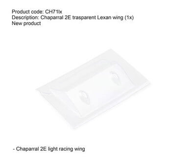 Slot.it SICH71LX Chaparral 2E Transparent Lexan Wing Slot.it SICH71LX Chaparral 2E Transparent Lexan Wing