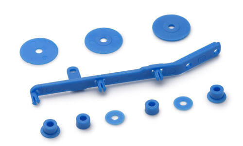 Slot.it SICH98C Tensioner Spare Part for 4WD system, Cyan, 9/pcs