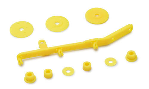 Slot.it SICH98Y Tensioner Spare Part for 4WD system Yellow, 9/pc