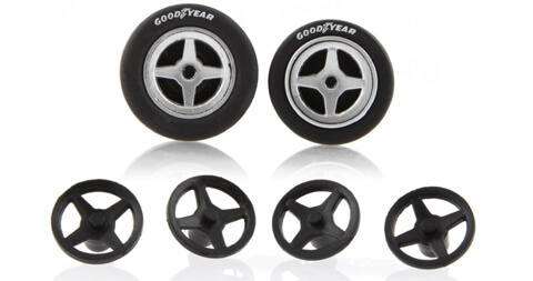 SIPA63 Slot.it Wheel Inserts McLaren M8D SIPA17/24, 4/pk SIPA63 Slot.it Wheel Inserts McLaren M8D SIPA17/24, 4/pk