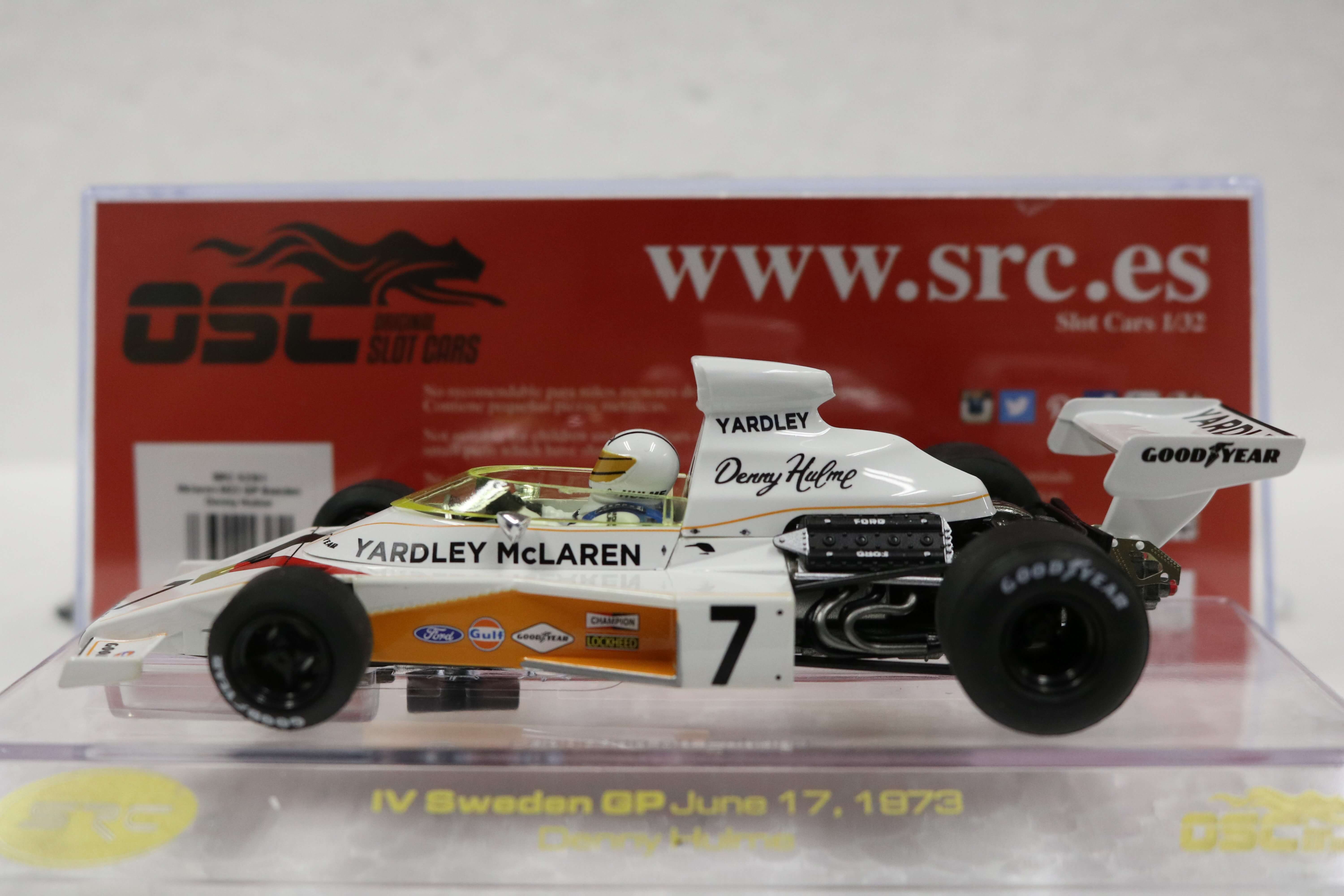 02301 SRC Yardley McLaren M23 GP Sweden GP 1973 Denny Hulme No.7 02301 SRC Yardley McLaren M23 GP Sweden GP 1973 Denny Hulme No.7