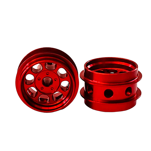 STAFFS87 Eight Spoke Aluminum Air Wheels Red 15.8 x 10mm x2