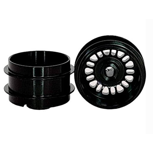 Staffs STAFFS147 BBS Deep Dish Aluminum Wheels Black 16.9 x 10mm