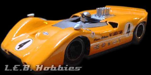 CA00301S/W Thunder Slot Mclaren M6A Can Am Bruce McLaren No.4 CA00301S/W Thunder Slot Mclaren M6A Can Am Bruce McLaren No.4