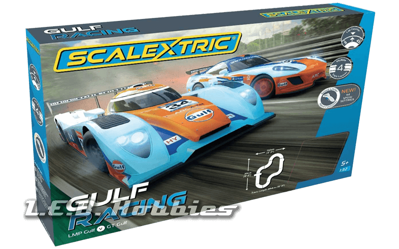 C1384T Scalextric Gulf Racing Set C1384T Scalextric Gulf Racing Set