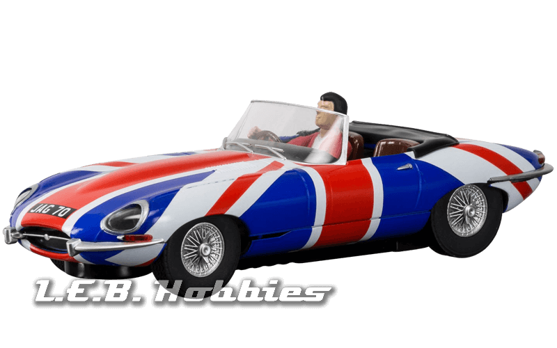 C3878 Scalextric Jaguar E-Type Union Jack C3878 Scalextric Jaguar E-Type Union Jack