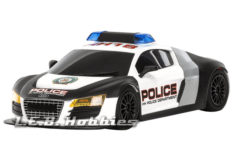 C3932 Scalextric Audi R8 Police Car Black & White C3932 Scalextric Audi R8 Police Car Black & White