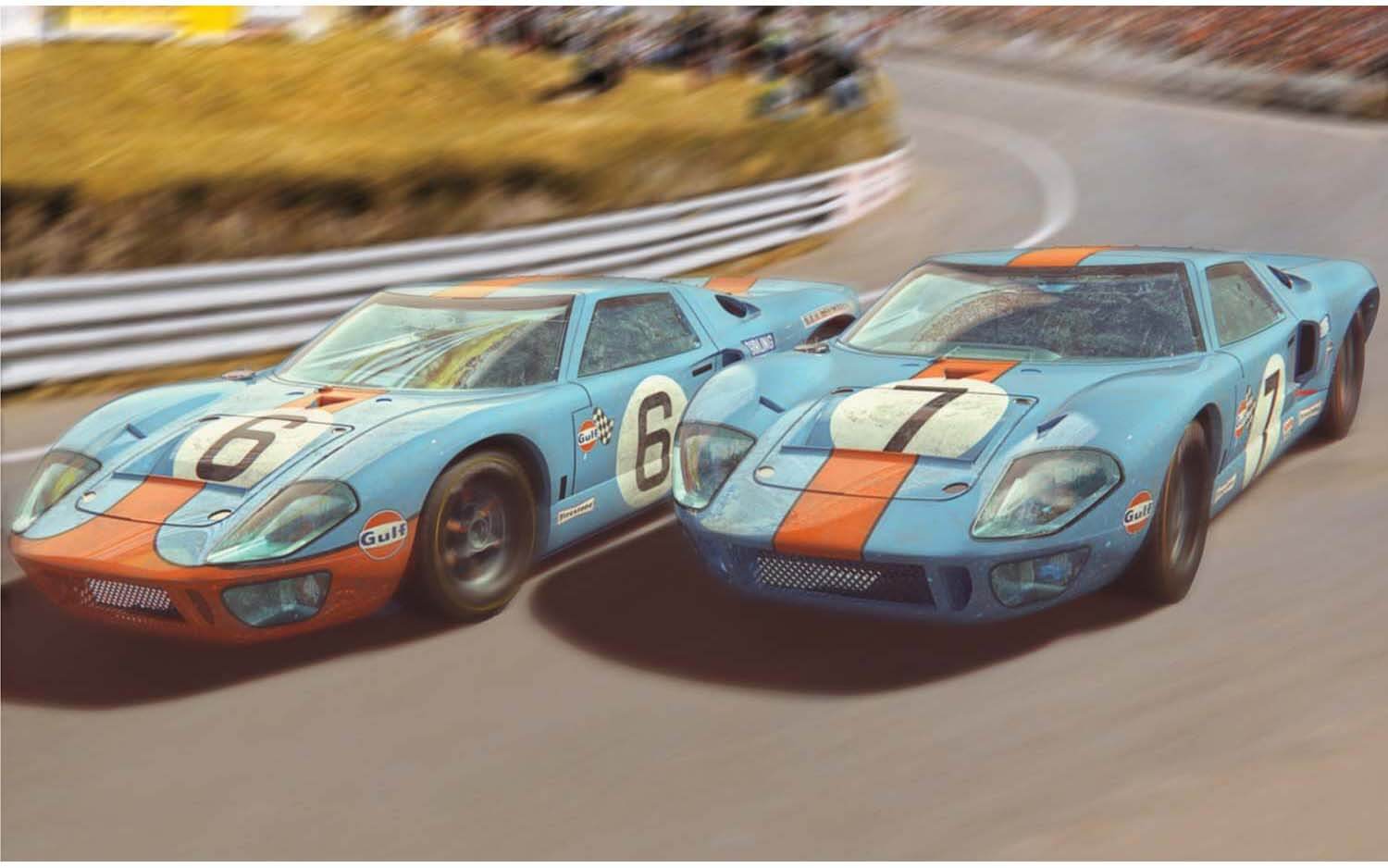 C4041A Scalextric Ford GT40 1969 Gulf Twin Pack C4041A Scalextric Ford GT40 1969 Gulf Twin Pack