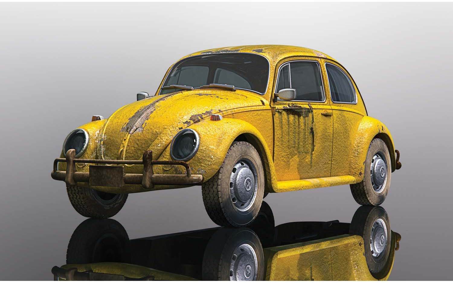 C4045 Scalextric Volkswagen Beetle Rusty Yellow C4045 Scalextric Volkswagen Beetle Rusty Yellow