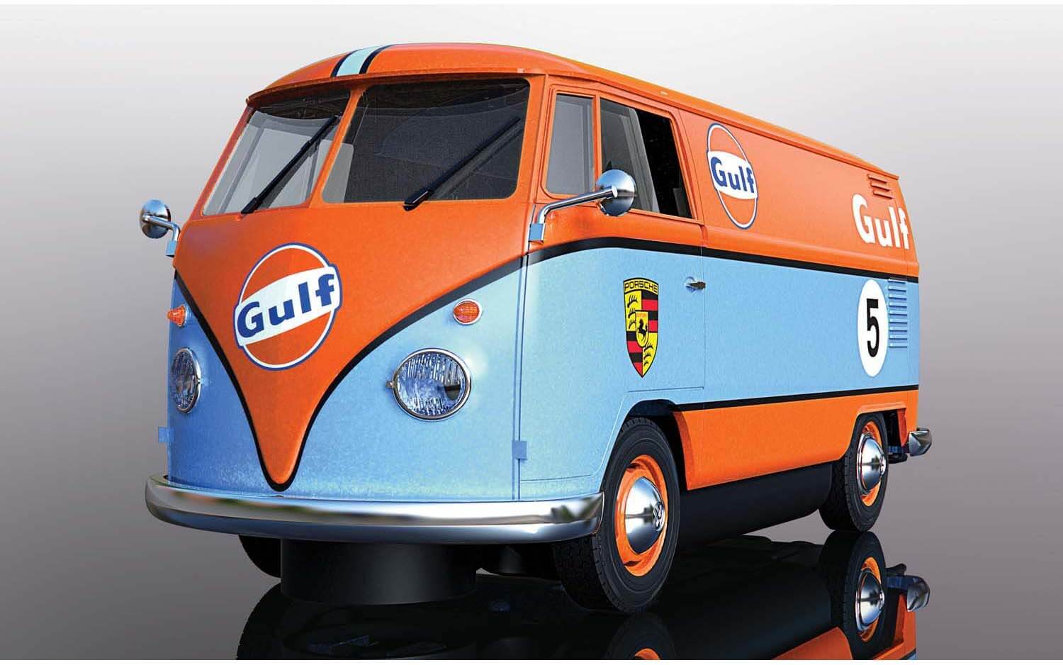 C4060 Scalextric Volkswagen Panel Van Gulf C4060 Scalextric Volkswagen Panel Van Gulf