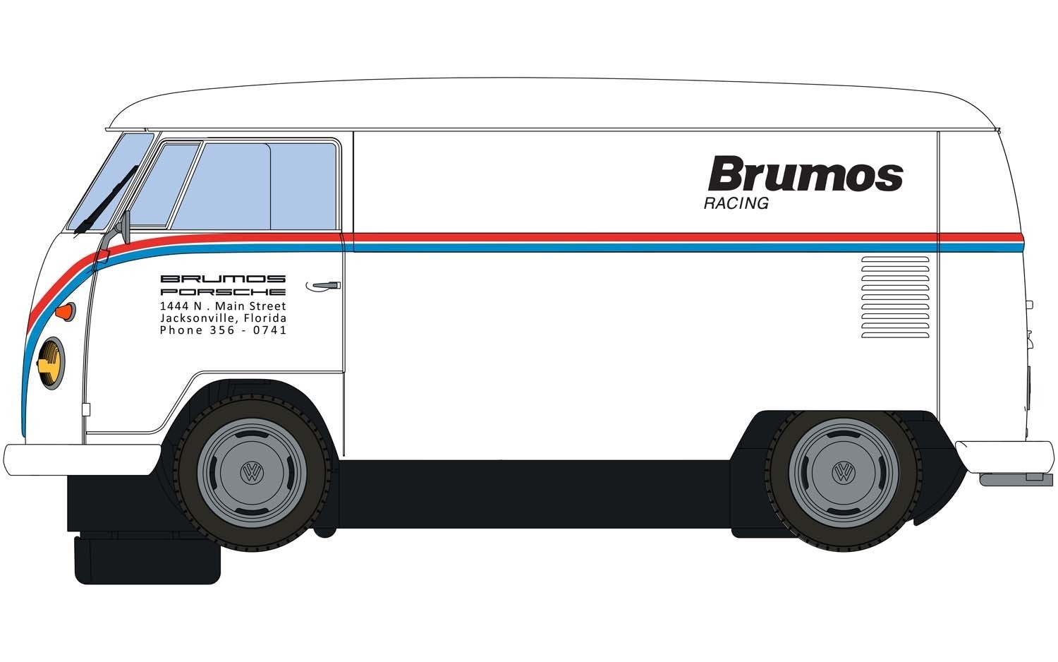 C4086 Scalextric VW Panel Van T1b, Brumos Racing C4086 Scalextric VW Panel Van T1b, Brumos Racing