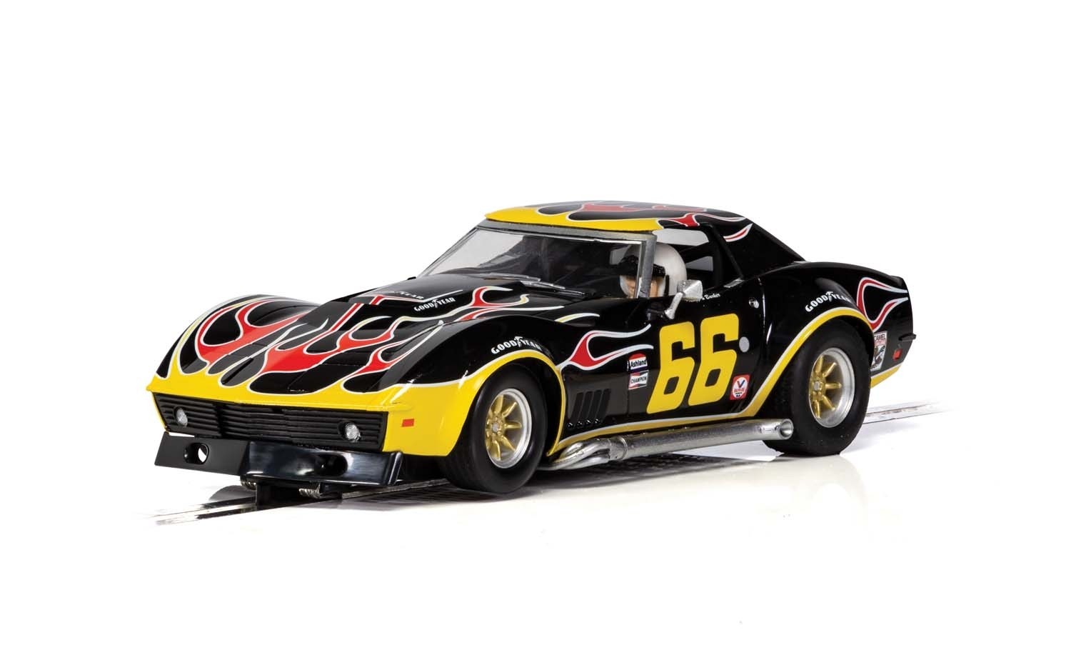 C4107 Scalextric Chevrolet Corvette, No.66 'Flames' C4107 Scalextric Chevrolet Corvette, No.66 'Flames'