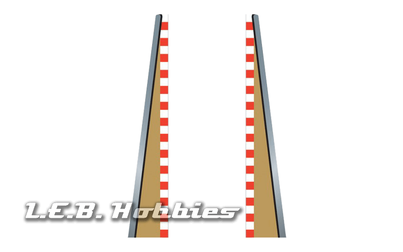 Scalextric C8233 Lead in / Lead Out Borders, 2/pk Scalextric C8233 Lead in / Lead Out Borders, 2/pk
