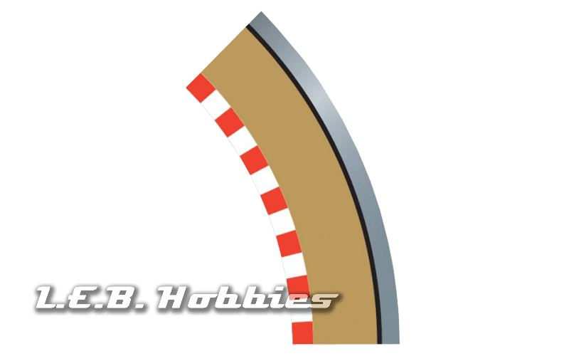 Scalextric C8240 R1 Curve Outer Borders 45º , 4/pk Scalextric C8240 R1 Curve Outer Borders 45º , 4/pk