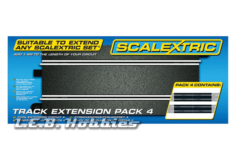 Scalextric C8526 Track Extension Pack 4 - Standard Sraights 4x