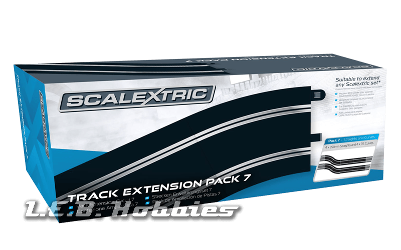 C8556 Scalextric Extension Pack 7 - Straights & Radius 3 Curve C8556 Scalextric Extension Pack 7 - Straights & Radius 3 Curve
