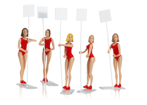 Carrera 21113 Set of Figures, Grid Girls Carrera 21113 Set of Figures, Grid Girls