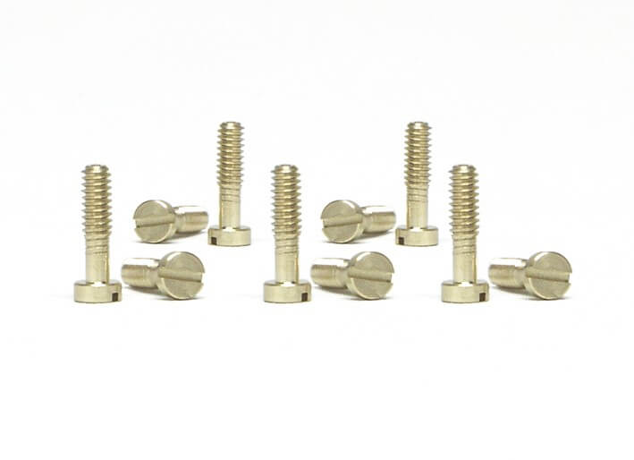 SICH51 Slot.it Motor Pod Screws 2.2x8mm Brass, Small Head, 10/pk SICH51 Slot.it Motor Pod Screws 2.2x8mm Brass, Small Head, 10/pk