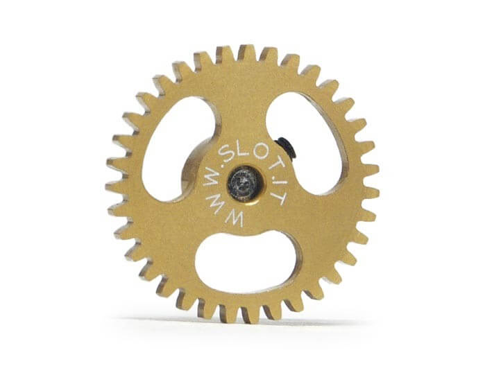 SLOT IT SIGS1834 34 TOOTH SIDEWINDER SPUR GEAR 18mm 3/32 NEW 1/32 SLOT CAR PART 