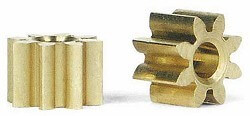 Inline Slot.it SIPI09 Pinion 9T spare parts 2/pk 5.5mm Brass 