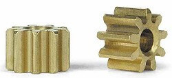Slot.it SIPI09 Pinion, 9T, Inline, 5.5mm, Brass, 2/pk Slot.it SIPI09 Pinion, 9T, Inline, 5.5mm, Brass, 2/pk